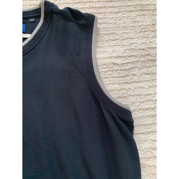 Callaway Golf Apparel Mens V Neck Sleeveless Vest Black With Grey Trim Size M - Picture 6 of 6